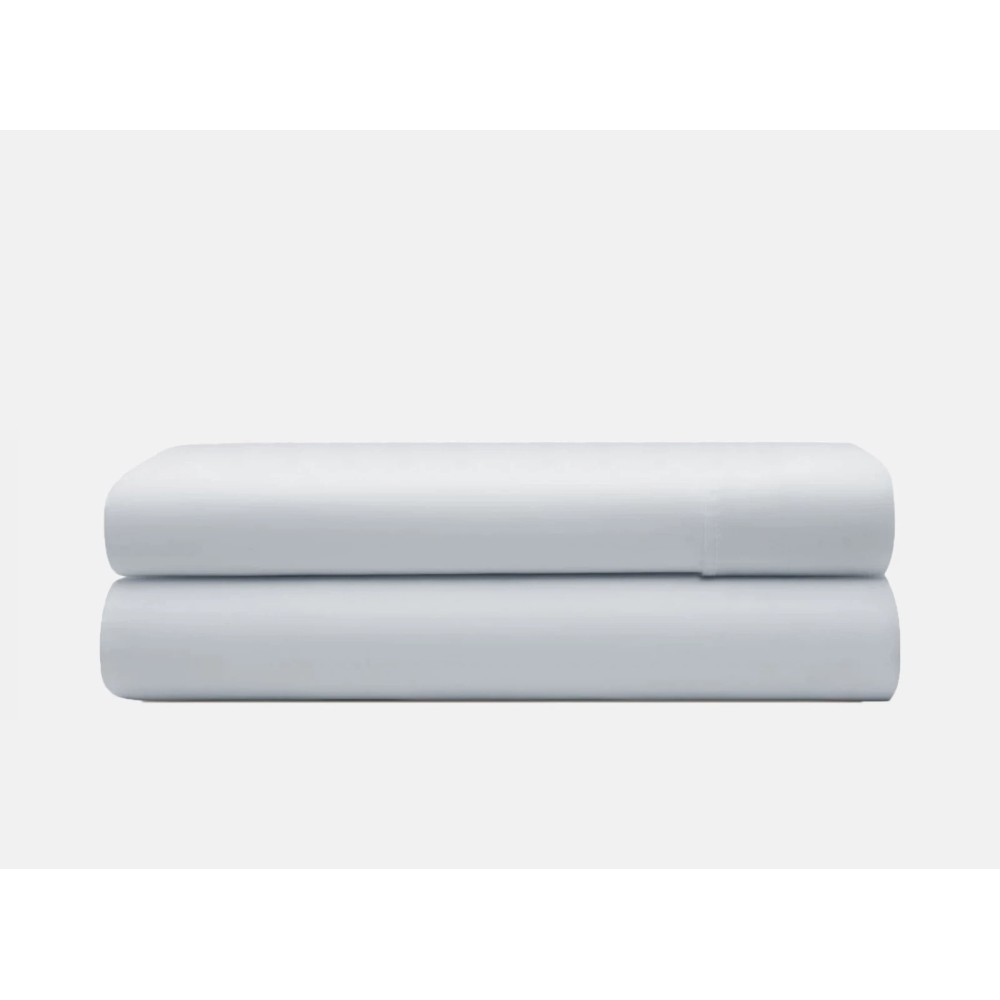 Drap plat premium coton gris 150 x 250