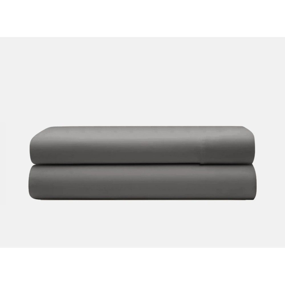 Drap plat premium coton anthracite 200 x 250