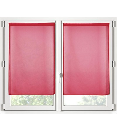 PAIRE DE BRISE BISE MONNA_DROIT ROUGE 60X160 cm