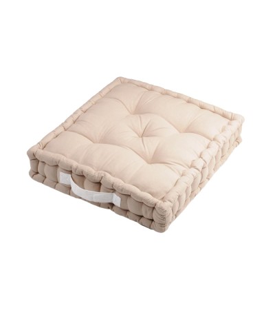 COUSSIN DE SOL DUO LIN/ECRU 45X45X10 cm