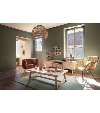 Suspension Joy diam 58 cm rotin naturel