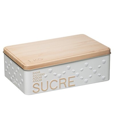Boîte à sucre en morceaux Scandi edition métal relief