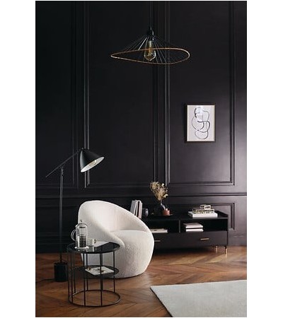 Suspension Alara diam 45 cm métal noir