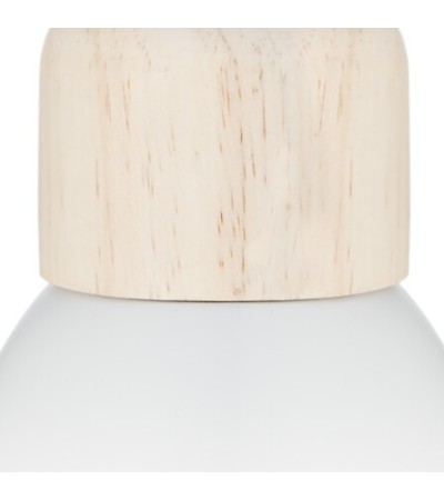 Suspension Desy diam 15 cm métal et bois blanc