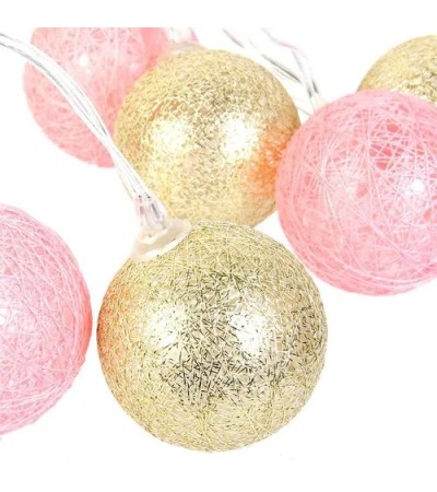 Guirlande Lumineuse à LED "10 Boules" 192cm Rose