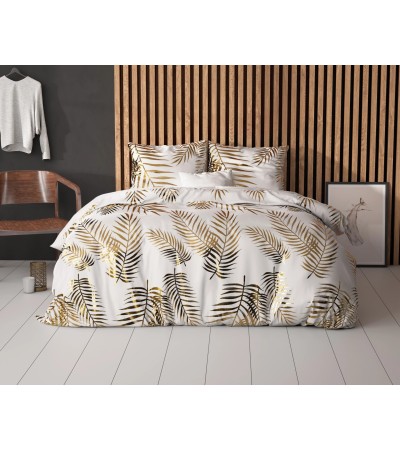 Parure de lit Feuilles blanches 240 x 220