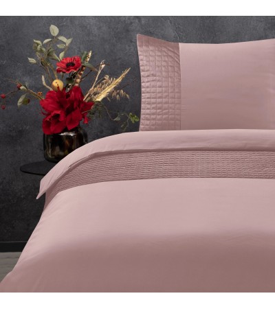 Parure de lit Bande de velours rose 240 x 220