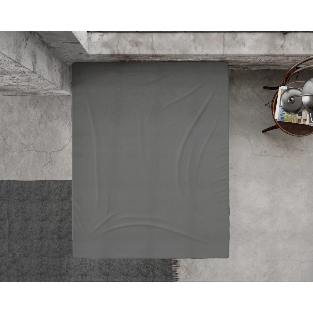 Drap housse Premium Fitted Sheet Anthracite 180 x 200/210