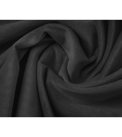 Lot de 2 taies d'oreillers en velour noir 60 x 70